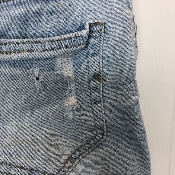JUST USA frayed edge denim jean shorts size xs - Picture 6 of 8